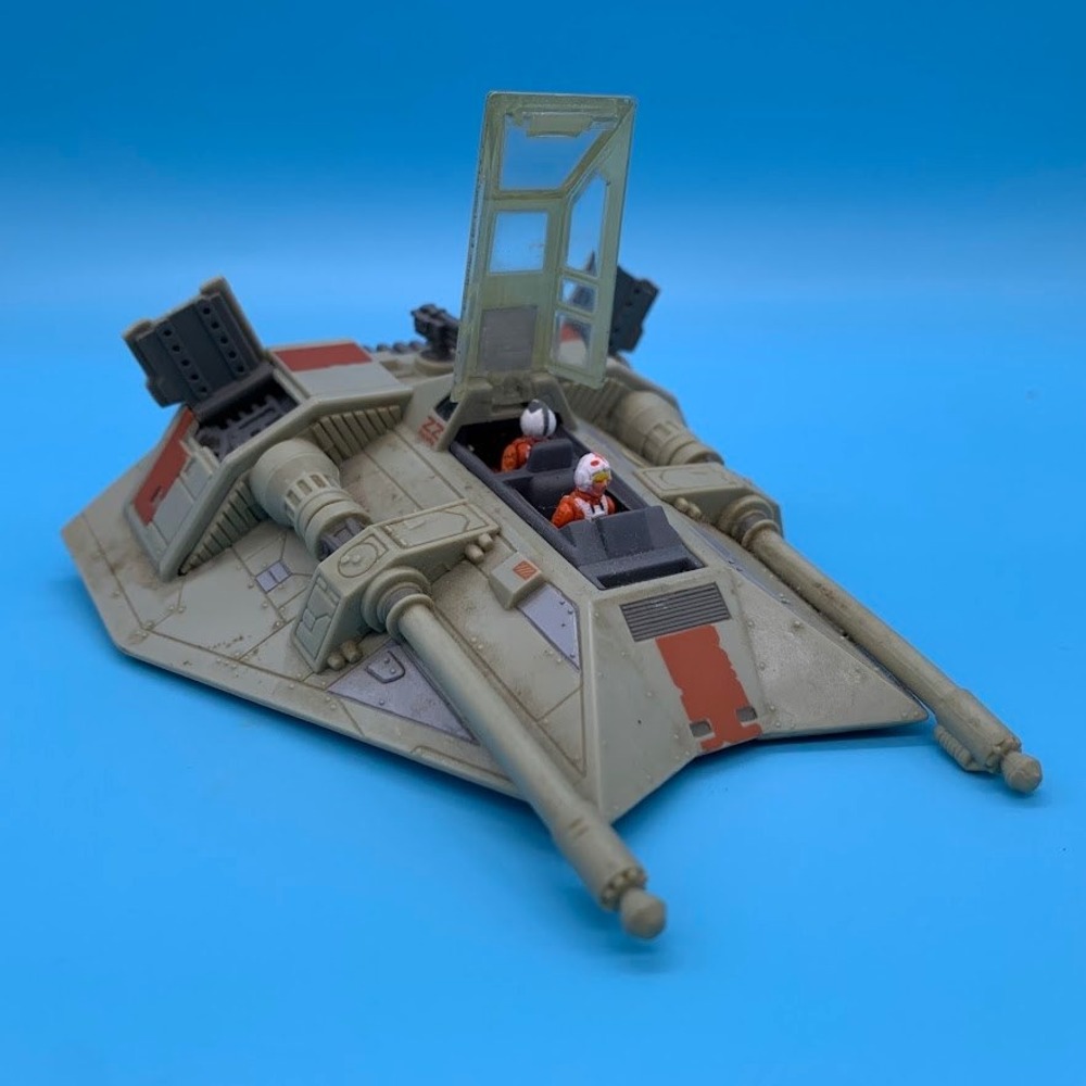 Star Wars Action Fleet Snowspeeder 1995 LFL Galoob Micro Machines with Pilots